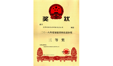 虹潤公司“過程校驗儀的研制及其應(yīng)用”項目榮獲2018年福建省科技進步獎三等獎